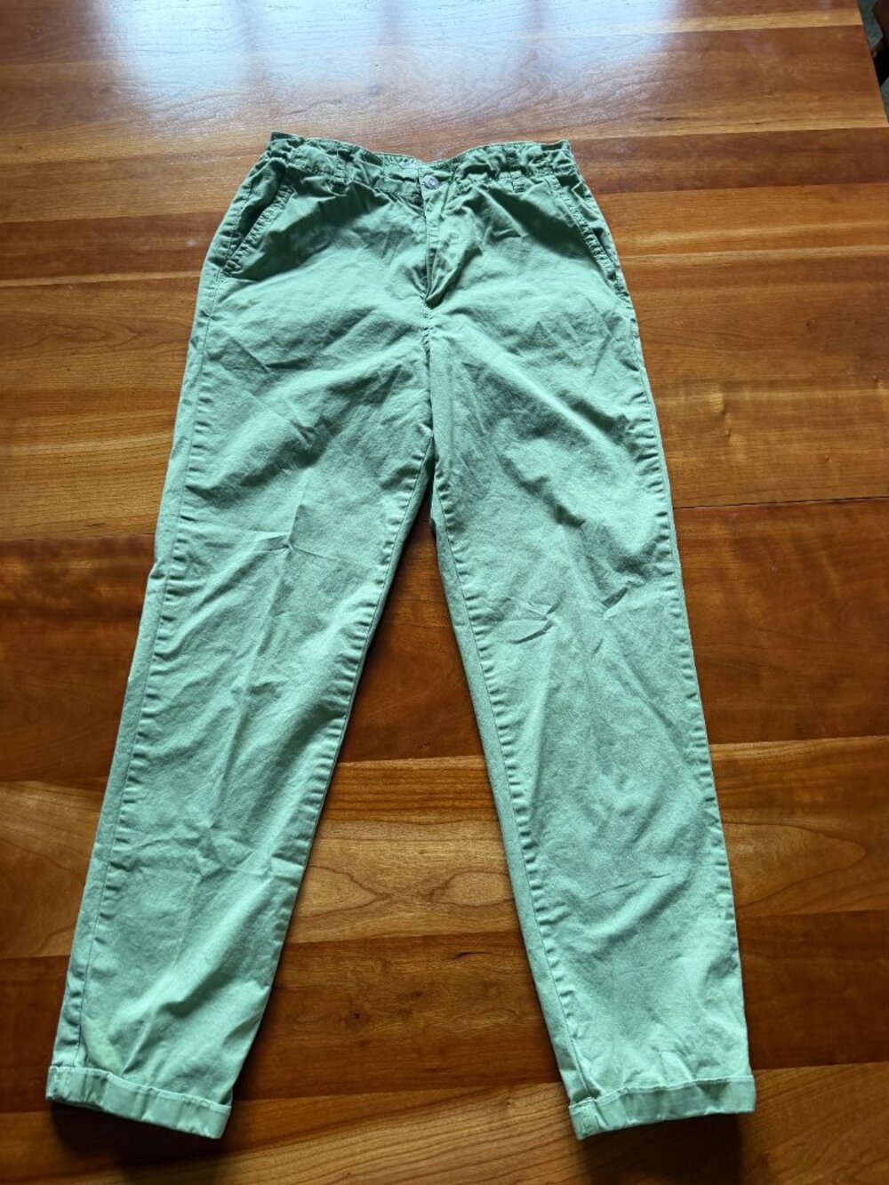 Kensie sage green rollup ankle jeans 4/27